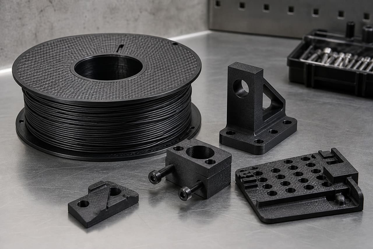 CF PETG filament OEM wholesale jigs: Stiffer Fixtures Before Nylon-CF