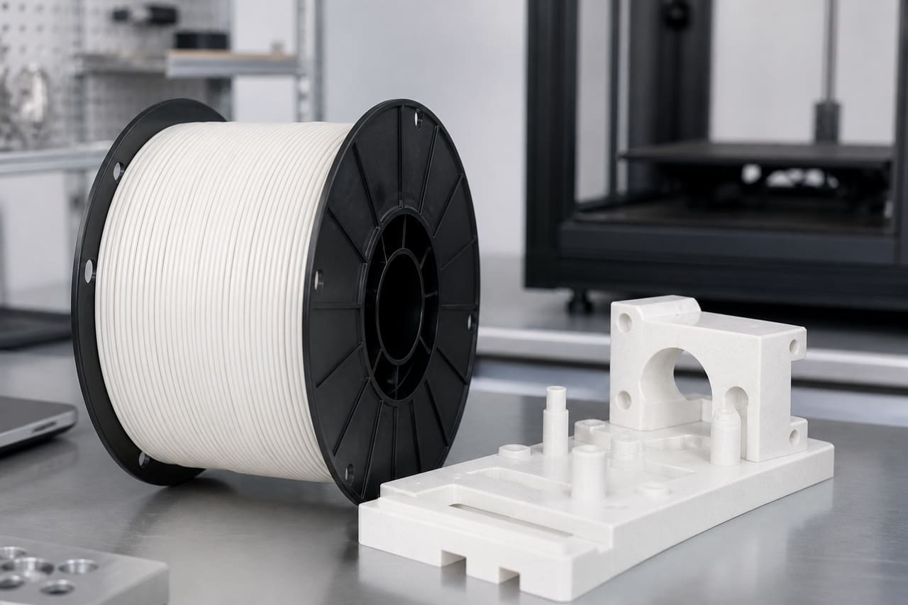 GF PETG filament OEM wholesale fixtures: White Glass-Fiber Jigs