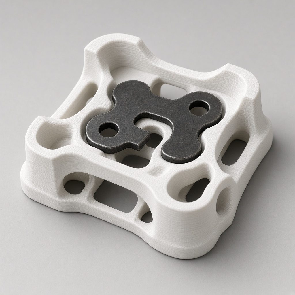 GF PETG inspection fixture OEM wholesale — matte white locating nest