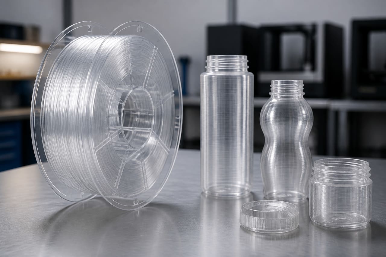 PCTG filament OEM wholesale containers: Clear Jars & Packaging Samples
