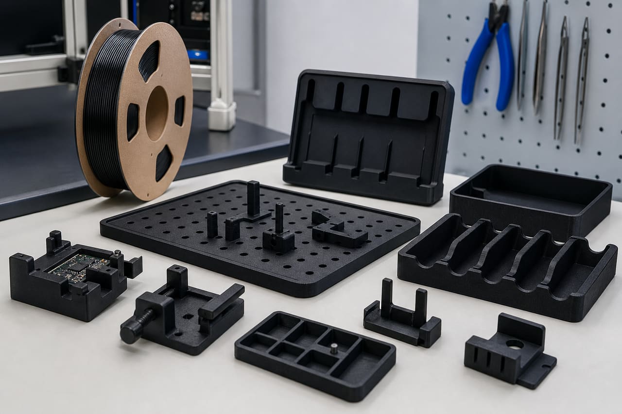 PETG-ESD electronics tooling OEM parts