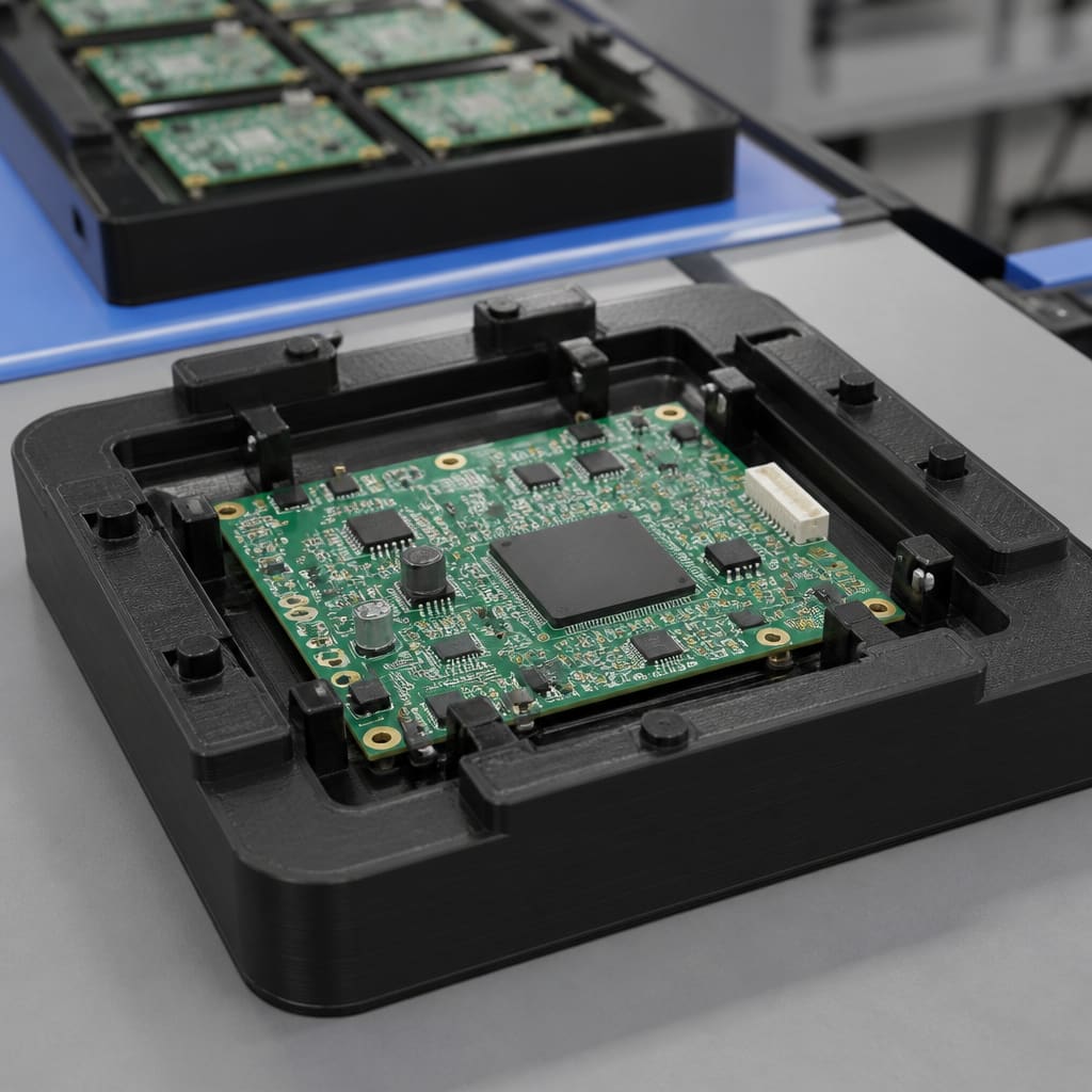 PETG ESD PCB tray fixture OEM wholesale