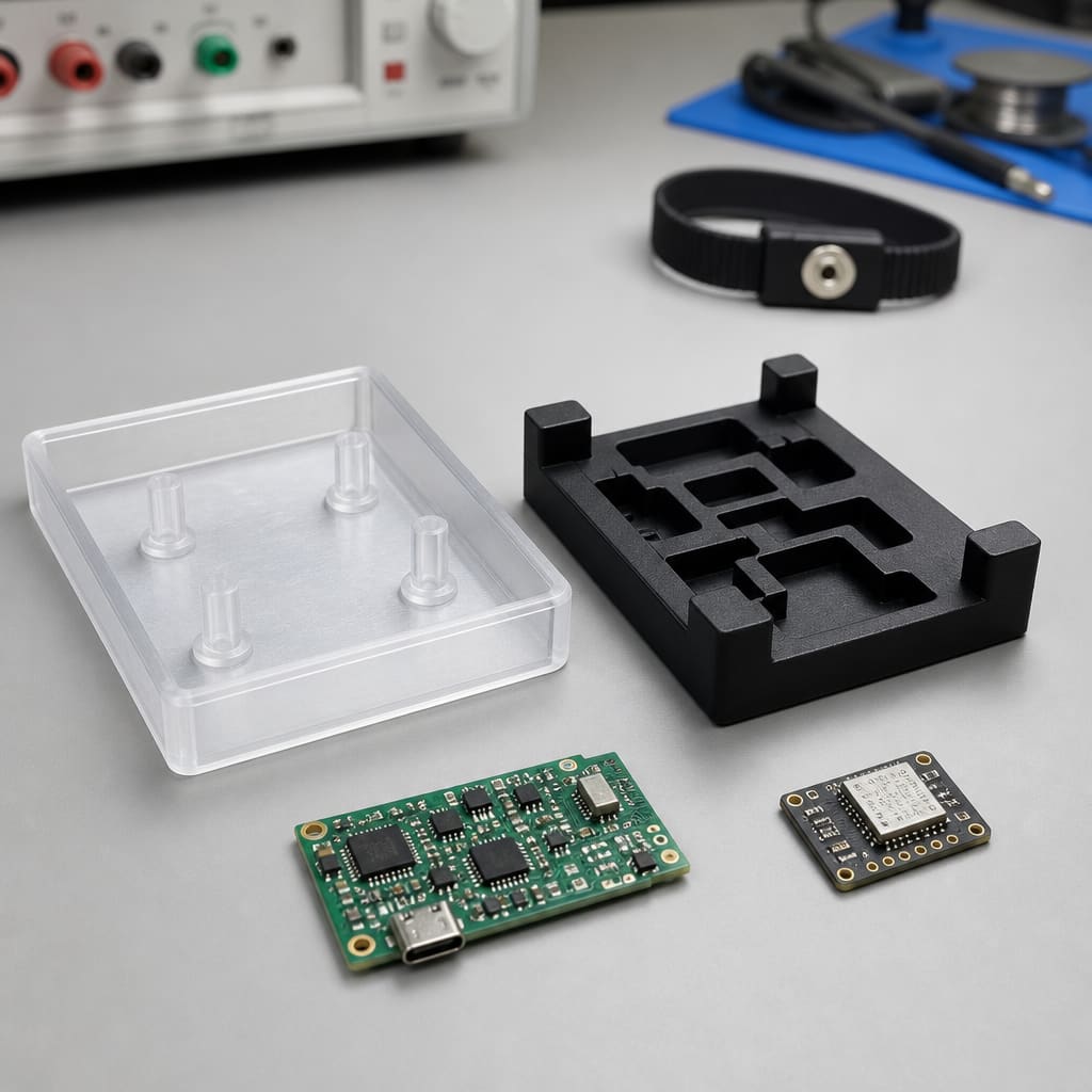 PETG ESD vs regular PETG electronics fixture OEM wholesale