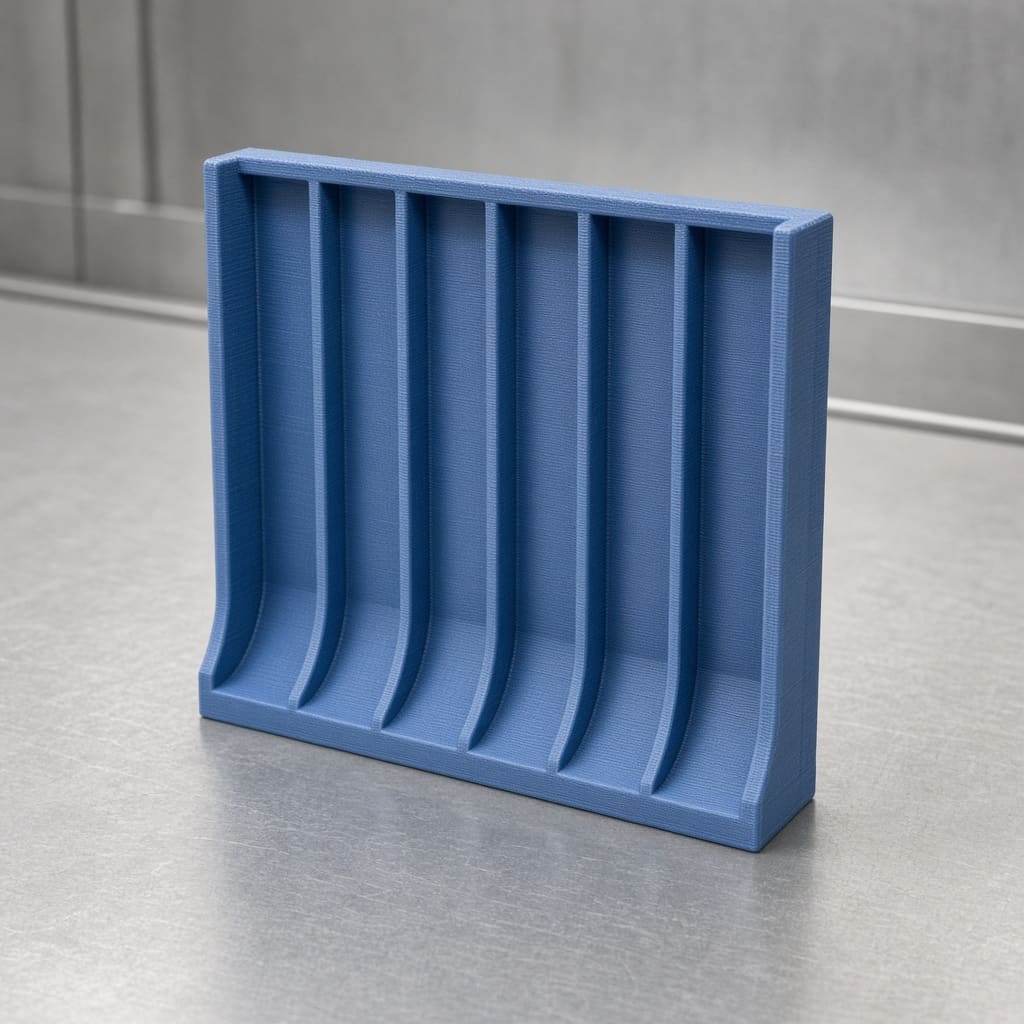 PETG warehouse bin divider OEM wholesale — blue PETG divider panel