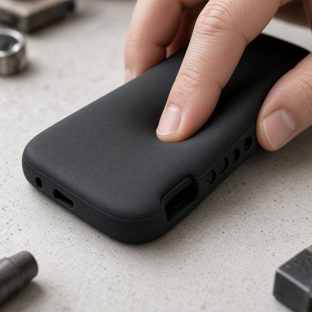 TPU 85A phone case soft-touch OEM wholesale — flexible 3D-printed smartphone bumper