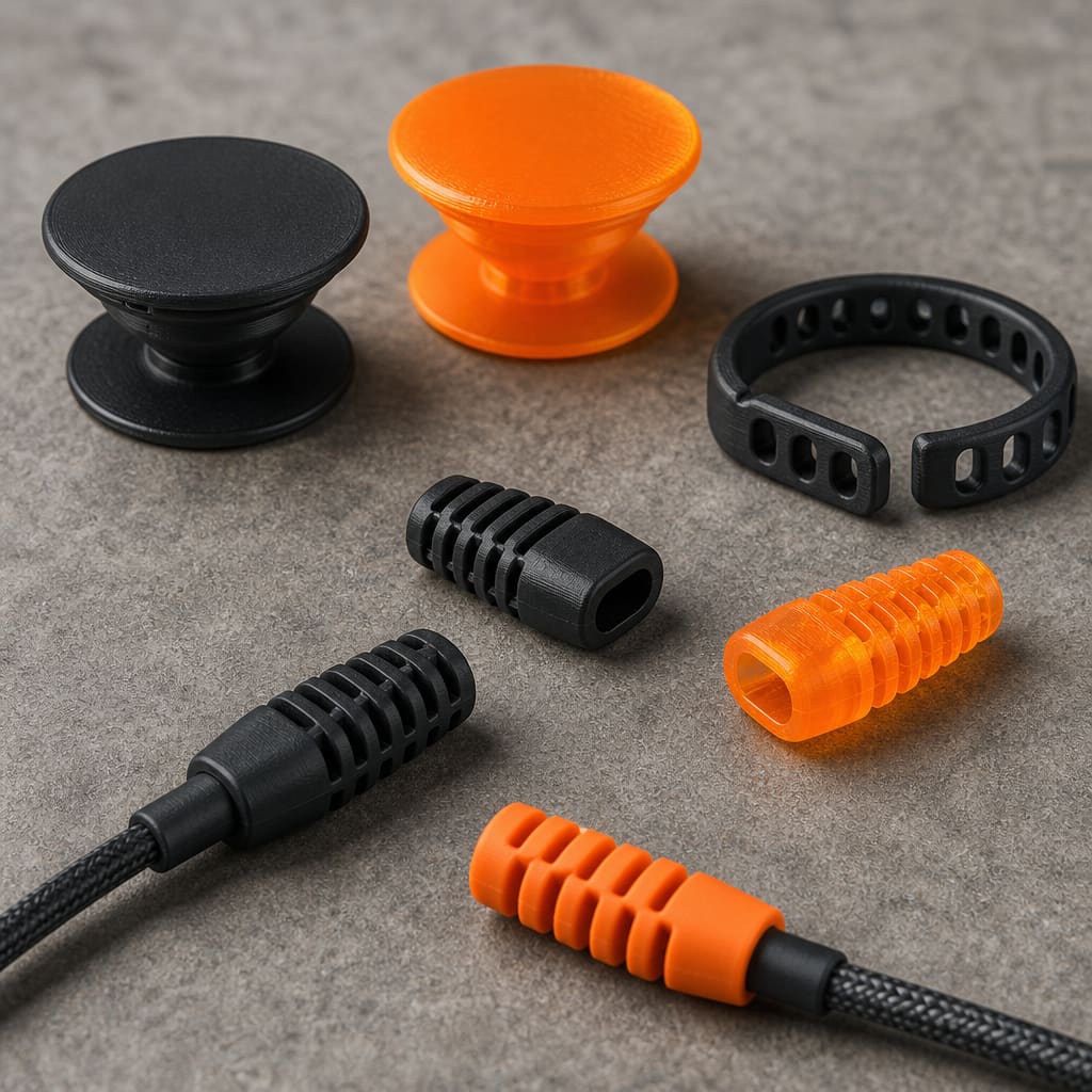 TPU 95A grips and wearable soft parts OEM