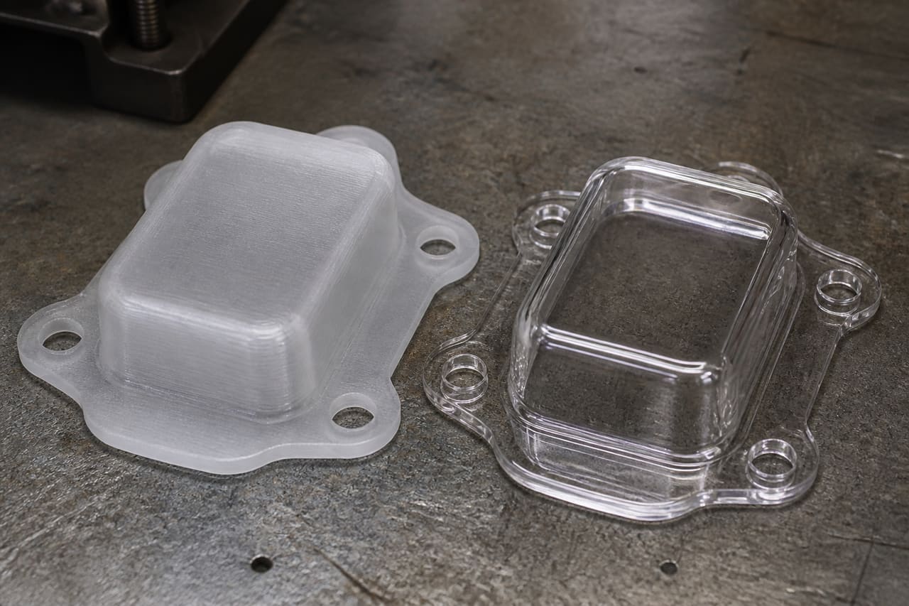 transparent PETG vs PLA clarity OEM wholesale