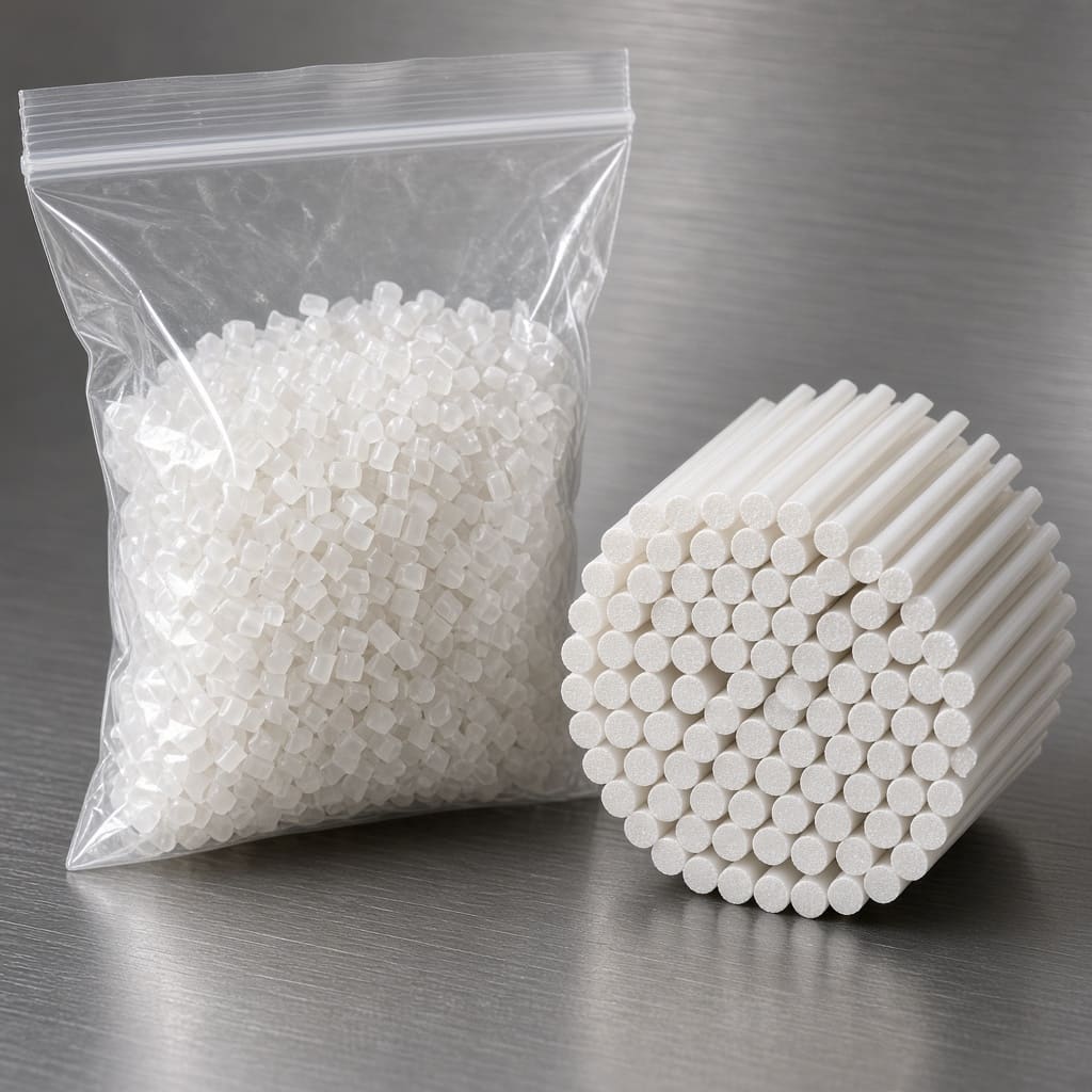 virgin PLA OEM pellet quality Foshan wholesale — clean pellets and consistent 1.75 mm filament